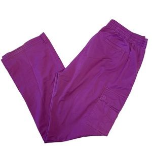 Beyond Scrubs Magenta Blaire 9 Pocket Utility Pants Women’s Scrubs SZ XL